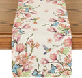 Artoid Mode Flower Bird Butterfly Spring Table Runner Home Decor 13x48 Inch by ArtoidMode
