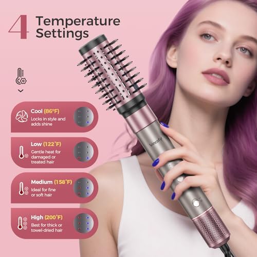 Vincofy 7 in 1 Hot Air Styler,1500W Hair Dryer Brush with Auto-Wrap Curlers - Image 3