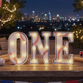 Rookie Year 1st Birthday Baseball ONE Letters Light 8.07 Inch by Unknown