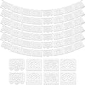 Asoulin 6 PCS Plastic Papel Picado White, 108FT Mexican Party Decorations by Asoulin