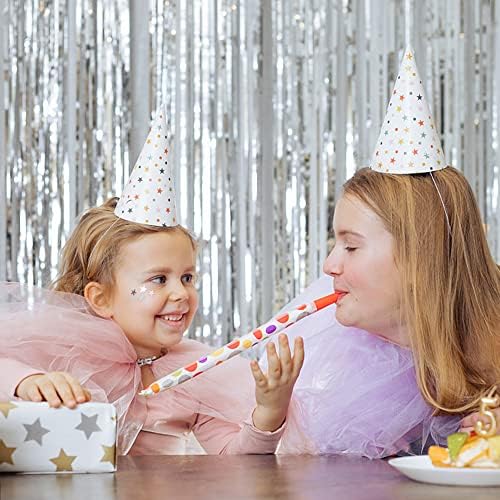 10 Pack Foil Curtain Backdrop Silver Metallic Tinsel Foil Fringe Curtains Photo Booth Props for Birthday Wedding Engagement Baby Shower Bachelorette Christmas Holiday Celebration Party - Image 2