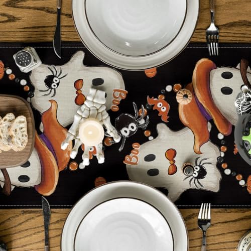 Artoid Mode 210 GSM Halloween Table Runner Home Party Decor 13x60 Inch - Image 3