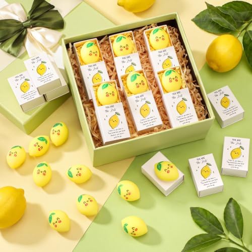 24 Sets Positive Gifts Lemon Party Favors with Support Boxes - Image 5