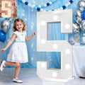 Pooqla 3 FT Marquee Numbers, Light Up Number 5 5th Birthday Decorations by Pooqla