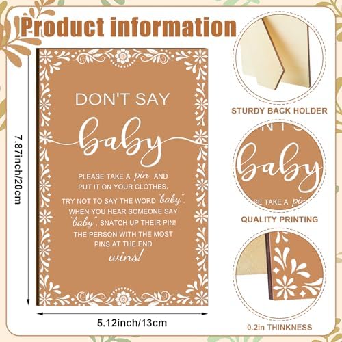 Patelai 321 Pcs Baby Shower Games Supplies, Baby - Image 4