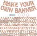 BEISHIDA Glitter Rose Gold 116 PCS A-Z DIY Letter Custom Banner Party Decor by Beishida