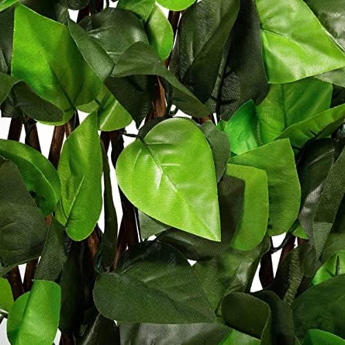 DOEWORKS Expandable Faux Ivy Trellis Fence, Patio Privacy Screen, 4 Pack - Image 5