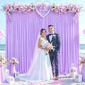 Lavender Backdrop Curtain for Parties Wedding Wrinkle Free Light Purple Photo Curtains Backdrop Drapes Fabric Decoration for Baby Shower Photoshoot 5ft x 7ft,2 Panels by Tao-GePartyDecorations