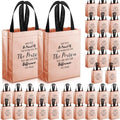 36 Pcs Thank You Reusable Gift Bags Employee Appreciation Gift Bags May You Be Proud Team for Employee Teacher Student Coworker Secretary Assistant Gifts(Rose Gold,10x8x4Inch) by ZJoey