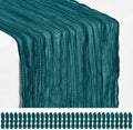 30 Pack Teal Cheesecloth Table Runner 17x108 Inches Boho Home Decor by Showgeous