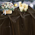 45 Yard Organza Fabric 44" Wide for Wedding Event Décor - Coffee by MDS