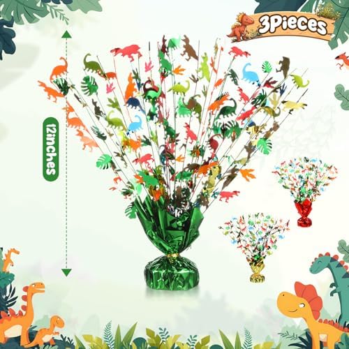3 Pcs Dinosaur Party Decorations Dinosaur Table Centerpieces - Image 2