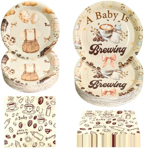 180Pcs Halloween Ghost Party Supplies Paper Plates and Napkins Serve 60 by Hpscdyo