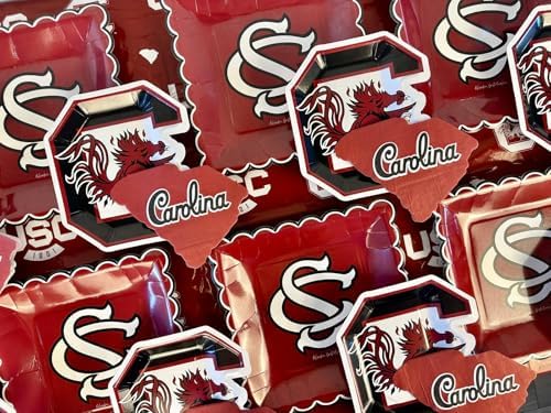 South Carolina Party Decor Gamecocks Plates Napkins Tablecloth 37 Pc - Image 5