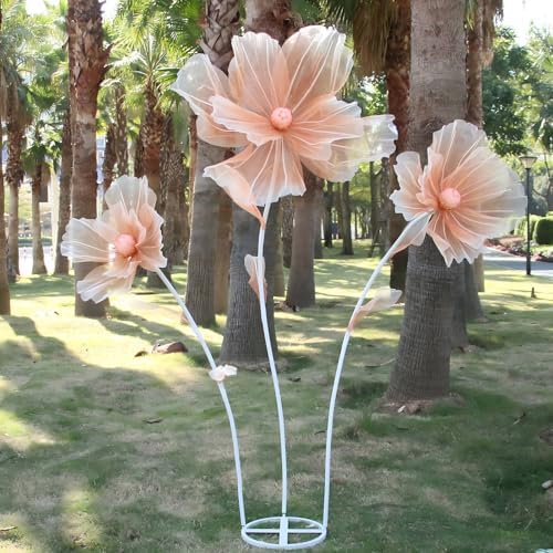 Giant Flowers for Decoration, 5.6 Ft Big Artificial Silk Flower with Stand - Image 2