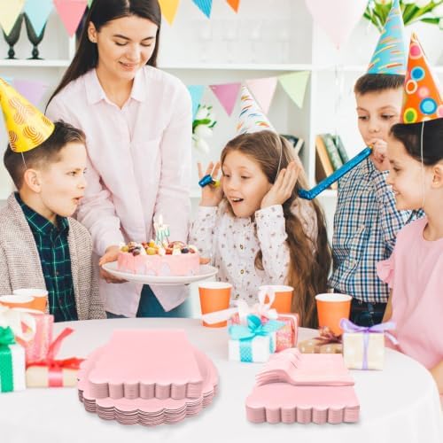 Pink Paper Plates and Napkins Party Supplies - Image 4