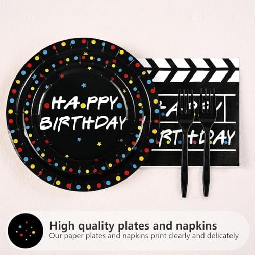 Greencian 96Pcs iFriends Birthday TV Show Party Decoration, Serve 24 - Image 2