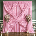 10x10 FT Pink Backdrop Curtains for Weddings, Parties and Photo Booths by Unknown