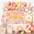 Cocomigo 268pcs Two Groovy Birthday Decorations, Serves 25 by cocomigoPartyHome