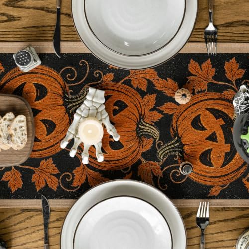 Artoid Mode 210 GSM Halloween Table Runner Home Party Decor 13x36 Inch - Image 3