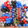 Red Black Blue Balloon Arch Garland Kit Birthday Party Decorations by Payolorn