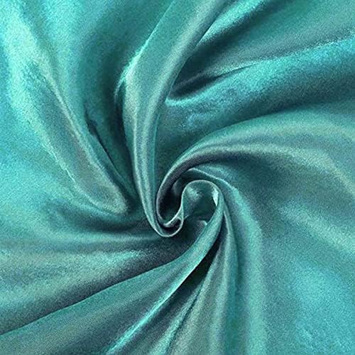 Balsa Circle 10 pcs 72x72 inch Turquoise Square Tablecloth Satin Fabric Overlays Linens | Table Cloths Cover for Wedding Party Banquet Reception Events Decoration Kitchen Dining Events Kitchen Dining - Image 5