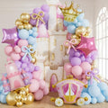 Princess Balloon Garland Arch Kit, 149Pcs Princess Birthday decor by Haolongfa