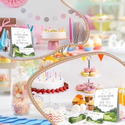 Golf Baby Shower Decorations,Birthday Party Bridal Shower Wedding Activit 50 Cards and Sign - Image 5