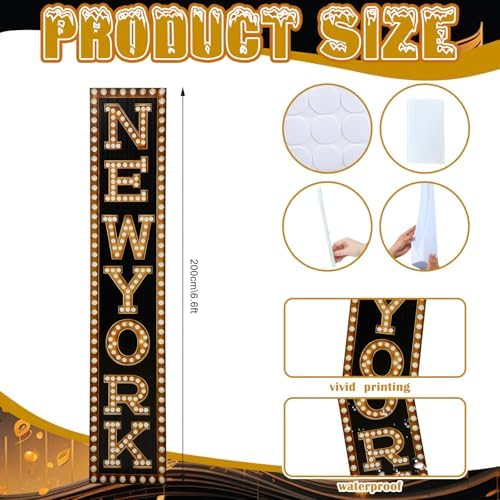 Colingmill 6.6 ft New York Marquee Column Cardboard Standup Cutout - Image 2
