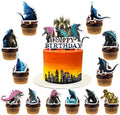 13PCS Cake Toppers, Cupcake Toppers Happy Birthday Cake Topper Set Party Supplies Party Decorations. (Decor 8) by Unknown
