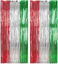 BRAVESHINE Party Fringe Backdrop Red Silver Green Christmas Decorations by BRAVESHINE