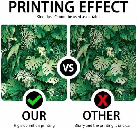 7x5FT Polyester Tropical Jungle Palm Leaves Backdrop Summer Hawaiian Safari Green Plant Photography Background Supplies Luau Aloha Birthday Party Decor Banner Photo Booth Studio Props - Image 4