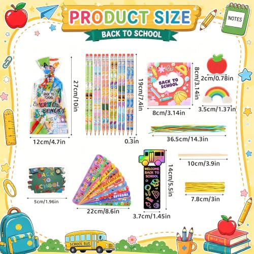24 Pack Back to School Gifts for Students, Classroom Welcome Gift Set with Stationery Supplies, First Day of School Gifts, Teacher Rewards and Student Appreciation Favors - Image 2