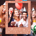 Beeveer 32 x 24 in Large Photo Booth Selfie Frame Props, Rose Gold Vertical by Beeveer