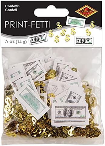 Big Bucks Print-Fetti Party Accessory (1 count) (.5 Oz/Pkg) - Image 2