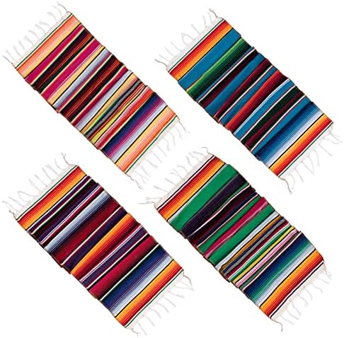 Mexican Table Runner 8 Pack, 14 x 84 in Serape Fiesta Party Decor - Image 7