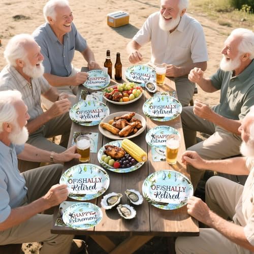 Grencian 96 Pcs Ofishally Retirement Party Decorations,Serves 24 - Image 3
