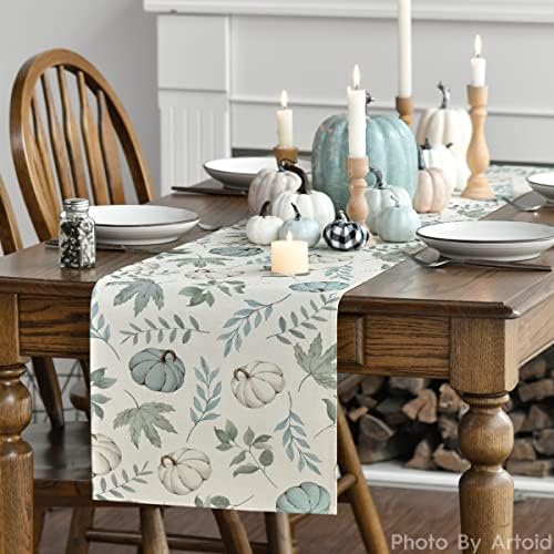 Artoid Mode 210 GSM Fall Table Runner Home Party Decor 13x90 Inch - Image 3
