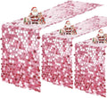 VHH Sequin Table Runner 12 x 108 inches Pink Table Runner, Glitter Runner for Party Wedding Birthday, Party Spring Easter Rustic, Birthday Supplies Decorations (3 Pack). by VHH