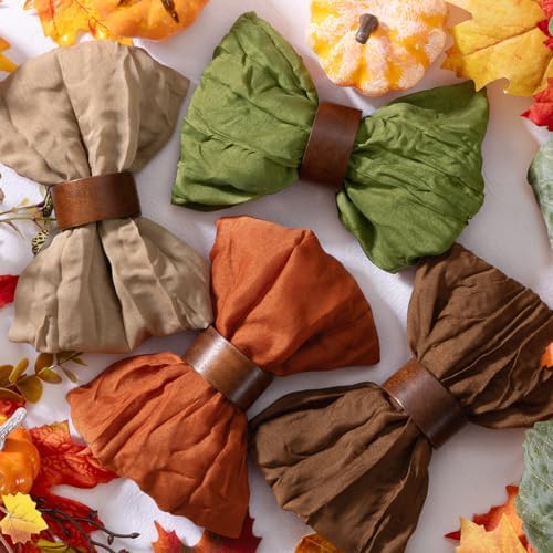 DeZerlor Thanksgiving Fall Cheese Cloth Napkins Set of 20 for Wedding Party - Image 6