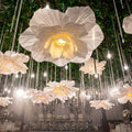 15.7 Inch Peony Lanterns with LED Lights, 6 Pack Hanging Flower Decor by VIHOSE