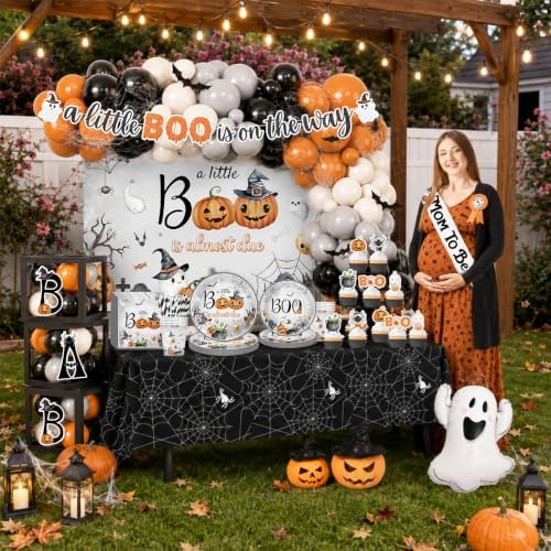 A Little Boo Is Almost Due Baby Shower Decorations for Boys Girls Baby Shower Party - Image 7