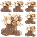 Cinnvoice 6 Pcs Cowboy Hat Centerpieces for Table Wooden Western Decor by QinYee