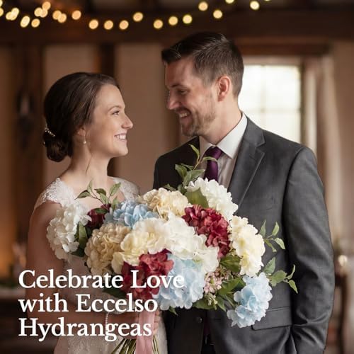 65PCS Hydrangea Artificial Flowers with Stronger Bendable Stems, Premium Silk Faux Hydrangea Flowers Bulk for DIY Wedding, Arches, Baby Showers & Large Event Decor(Pink) - Image 7