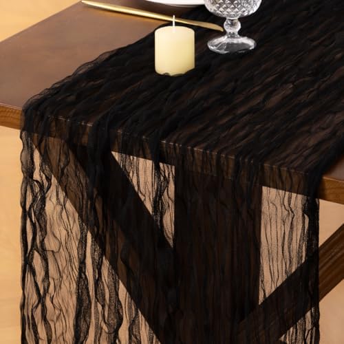 Cheesecloth Table Runner Tulle Fall Boho Wedding Shower Party Home Decor by Socomi