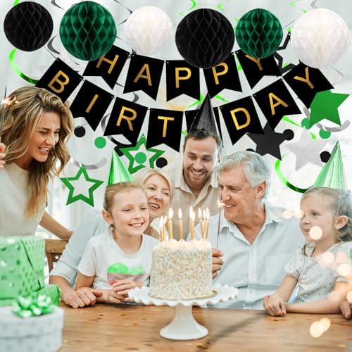 meowtastic Birthday Decorations Happy Birthday Banner with Honeycomb Balls - Image 5