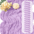 15 Pack Lavender Cheesecloth Table Runner 17 x 108 inch Cheese Cloth Table Runners 9ft Lavender Table Runner Rustic Romantic Sheer Gauze Runner for Wedding Party Baby Shower Table Decoration by Yorcari
