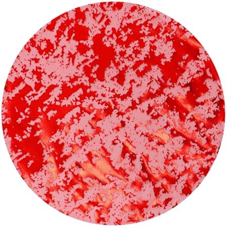 Snowkingdom 24 Pcs Red Placemats, 13 Inch Round Disposable Table Mats with Metallic Foil Mesh Glitter Design, Elegant Party Supplies for Valentine’s Day, Christmas, Wedding, Birthday Dinner Decor by Snowkingdom