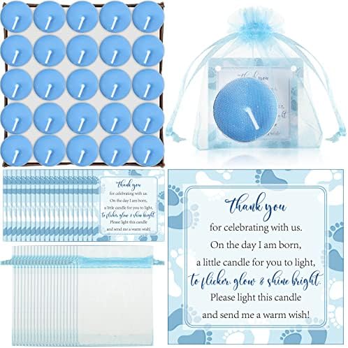 Geosar 50 Sets Baby Shower Party Favors,Blue by Geosar