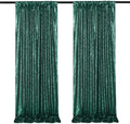Green Sequin Backdrop Curtains,1 Panels 3FTx8FT Curtain Backdrop for Party by SoarDream